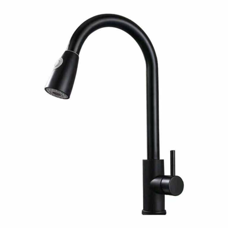 Matte Black Pull-Down Kitchen Faucet